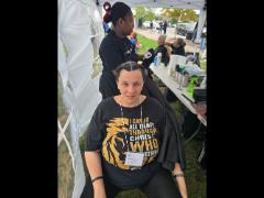 A soft crown braid flowing into a neat tail—simple, secure, and full of grace.