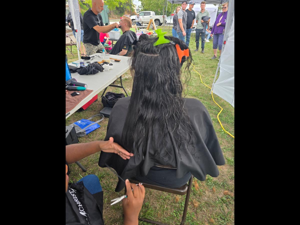 A soft crown braid flowing into a neat tail—simple, secure, and full of grace.