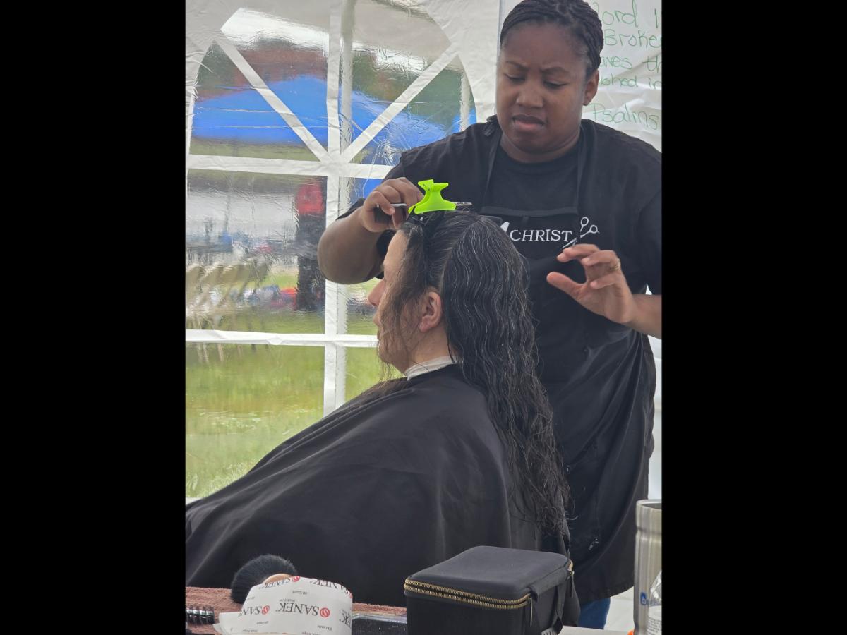 A soft crown braid flowing into a neat tail—simple, secure, and full of grace.