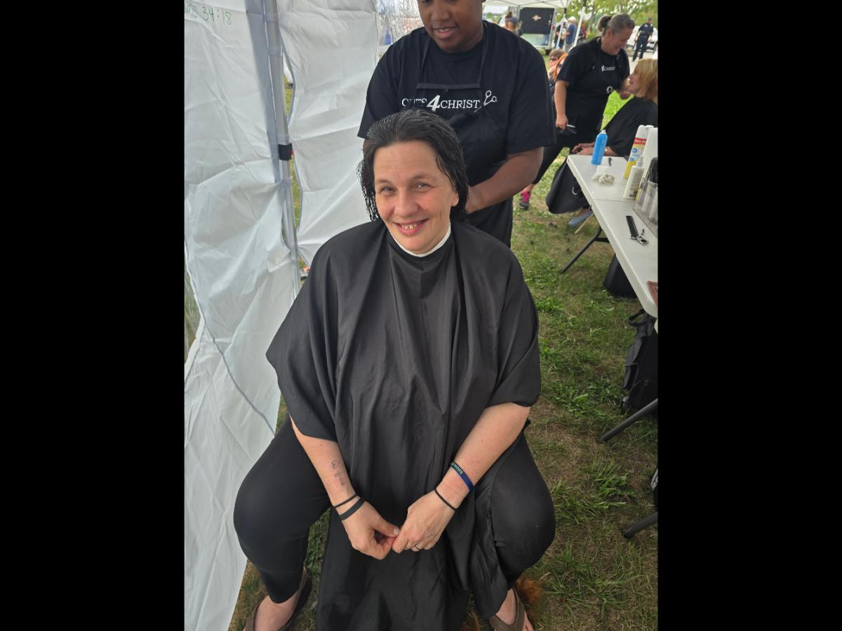 A soft crown braid flowing into a neat tail—simple, secure, and full of grace.