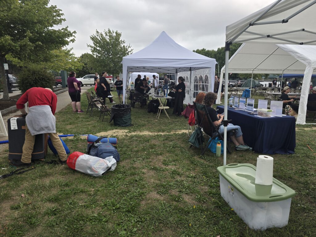 Event area during the Day of Joy community outreach