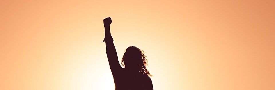 silhouette of personr